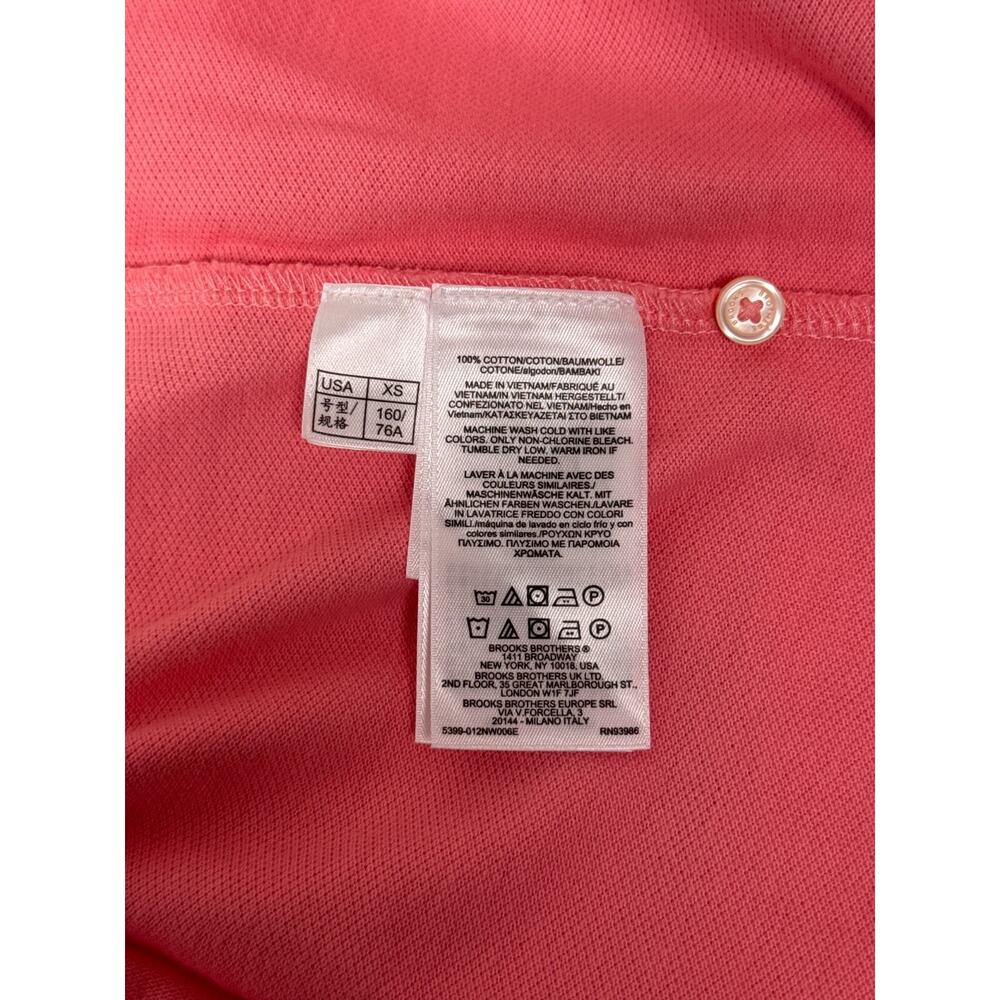 New Brooks Brothers Dress XS Womens Pink Pique Polo Shirtdress Workwear - Picture 8 of 8